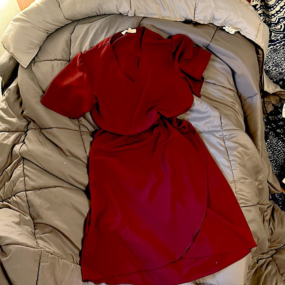 A red beautiful dress